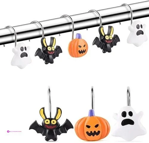Halloween Shower Curtain Hooks Code R…