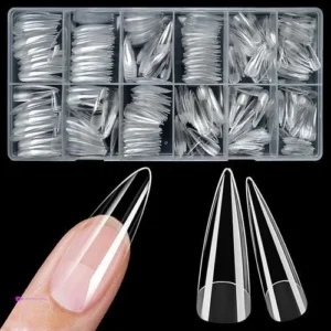 Luckforever Stiletto Nail Tips Clip C…