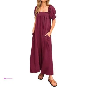 Women 2025 Summer Maxi Dress Casual