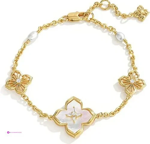 Gold Bracelets For Women Pearl Use
