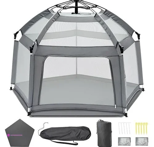 Baby Playpen With Self-inflating Play…
