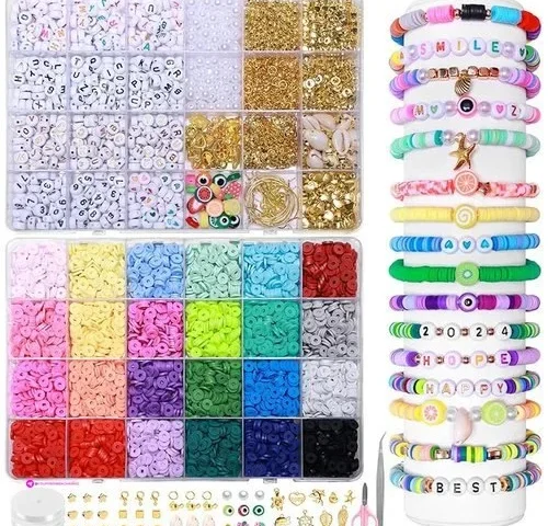 Tilhumt Polymer Clay Beads Clip Coupo…