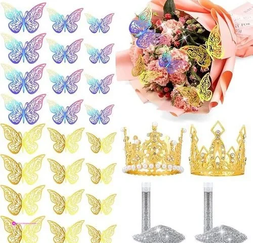 Gold Crowns For Flower Bouquets Code