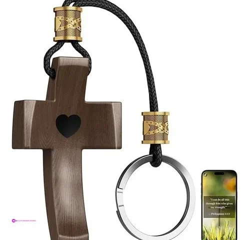 Wooden Cross Keychain Code Xn8o9aei