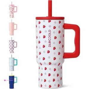 Tumbler With Handle And Silicone Stra…