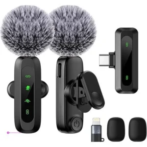 Wireless Lavalier Microphones Clip Co…
