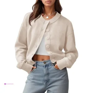 Reg Unclecat Womens Cropped Cardigan …