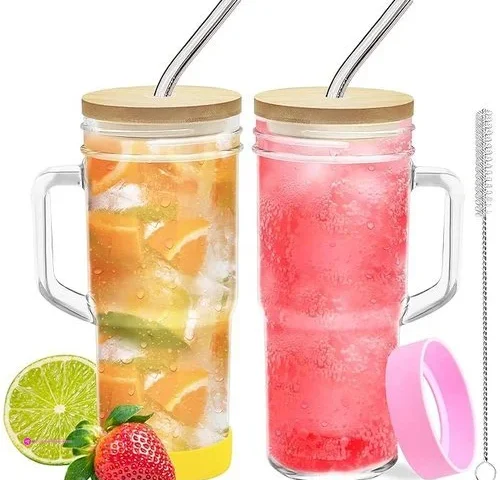 Glass Mason Jar Cups Code 4xspemzt