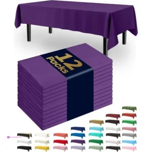 Pureegg Plastic Table Cloths Purple U…