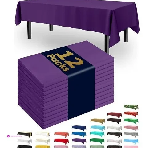 Pureegg Plastic Table Cloths Purple U…