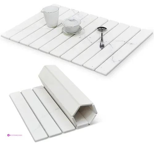 Large Stone Dish Drying Mats Marble