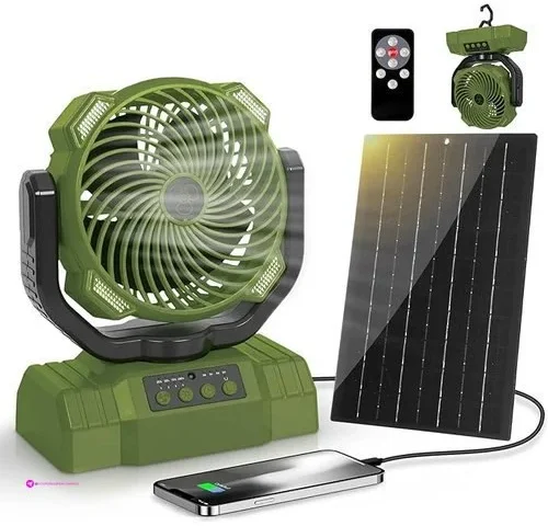 Solar Camping Fans Code X6ppcd48