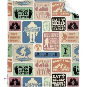 Bigfoot Throw Blankets Code Jvzdtx8b