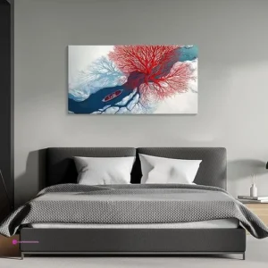 Ydysune Large Red Tree Canvas Clip