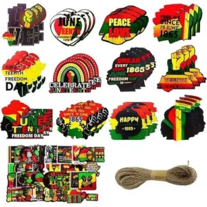 Juneteenth Wooden Ornaments Code Snic…