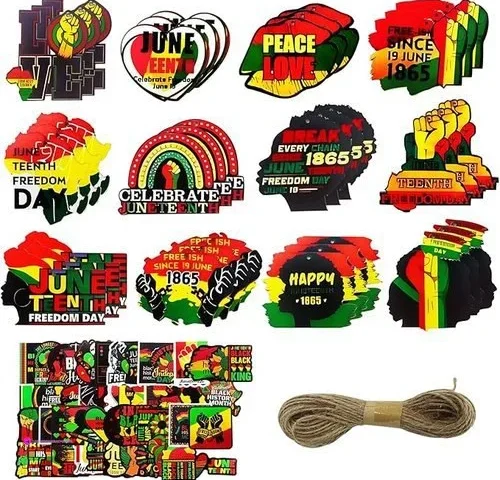 Juneteenth Wooden Ornaments Code Snic…