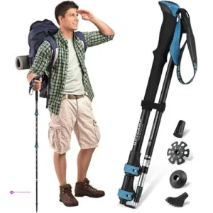 Hiking Stick 1pc Trekking Pole Collap…