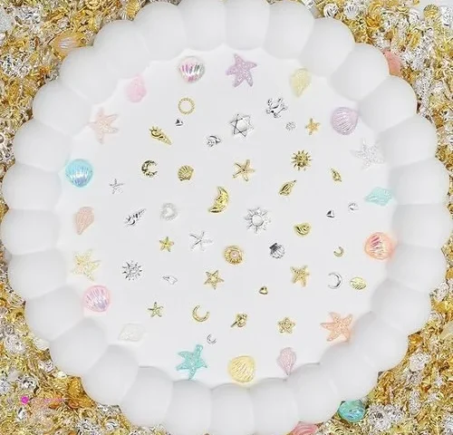 Gold Nail Charms Code Fsd6qk3i