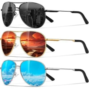 Reg Eiuizah Polarized Aviator Sunglas…