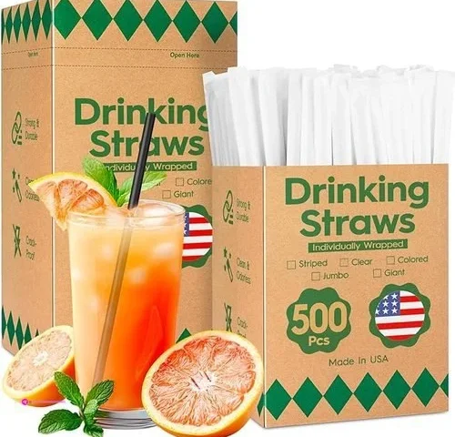 Delxo Plastic Straws Lightning Deal C…