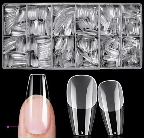 Bellelfin Coffin Nail Tips Clip Coupo…