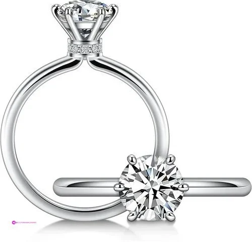 Dmsf Moissanite Engagement Rings Prom…