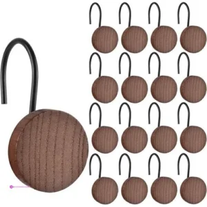 Wooden Shower Curtain Hooks Code 27ic…