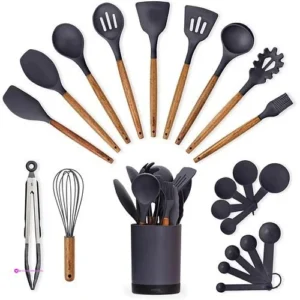 Silicone Kitchen Utensils Set Holder …