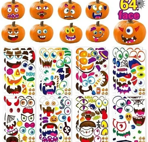 Pumpkin Face Stickers Promo Code Wuco…