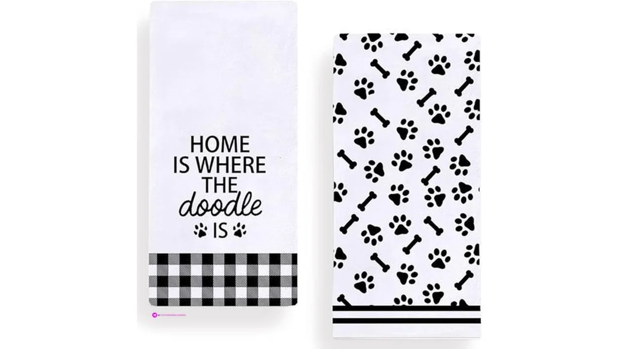 Home Where The Doodle Kitchen Dish Towels Inch Set 2https Www Amazon