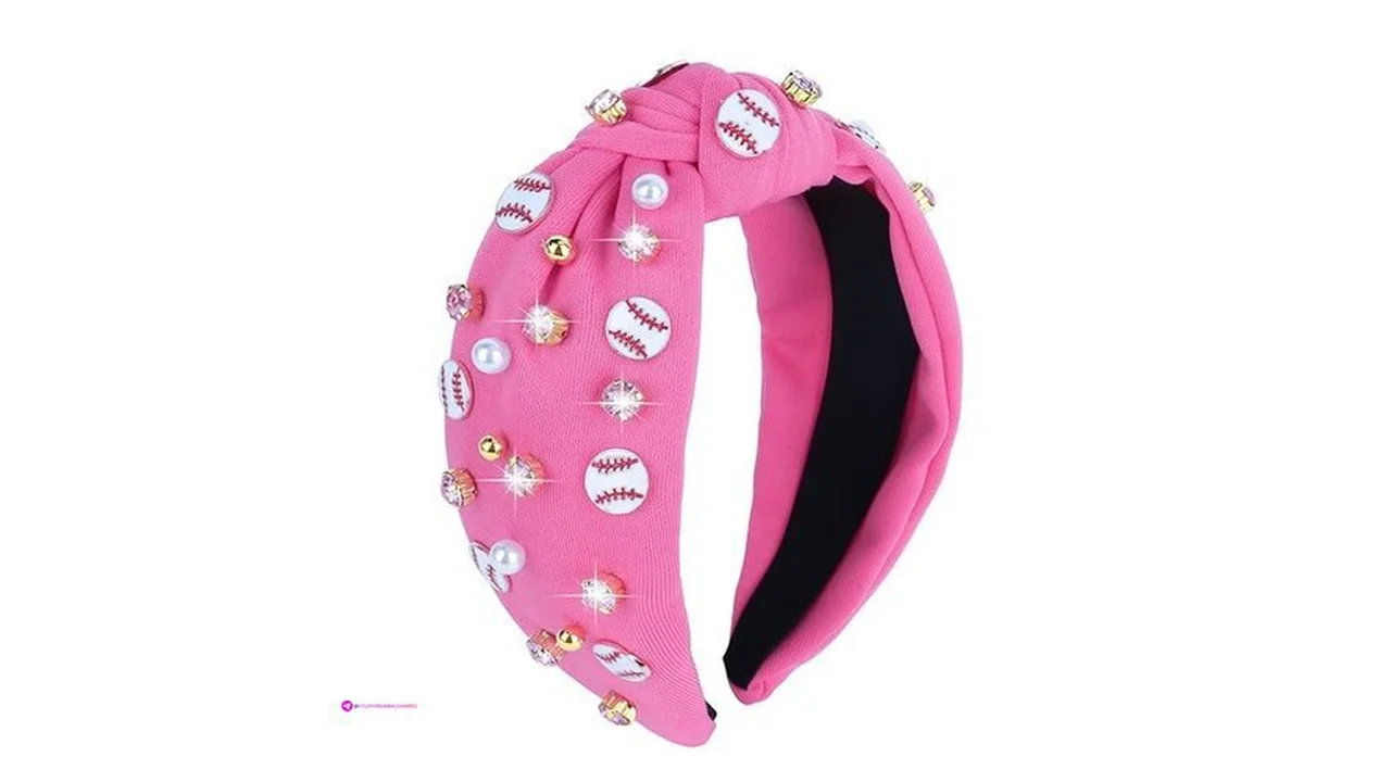 Casoty Hot Pink Baseball Knot Headband For Womenhttps Www Amazon Com B0dmf6wg…