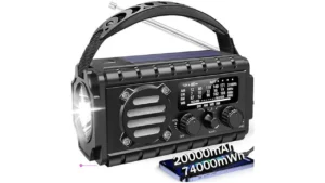 20000mah Emergency Radio Noaa Weather Radio Solar Powered Hand Crank Charger …