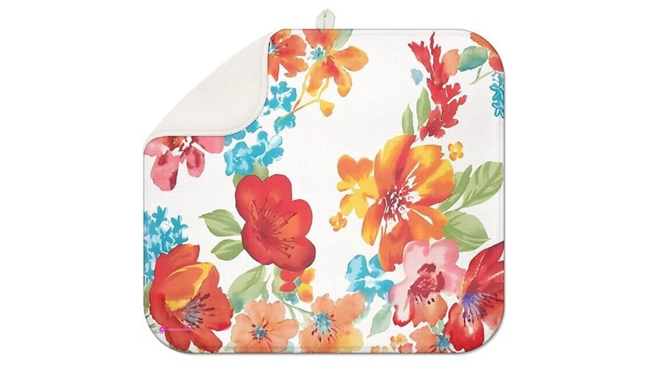 Red Floral Dish Matscode Lvkaxdrghttps Www Amazon Com B0dqtsfmdq Tag 1114131-…