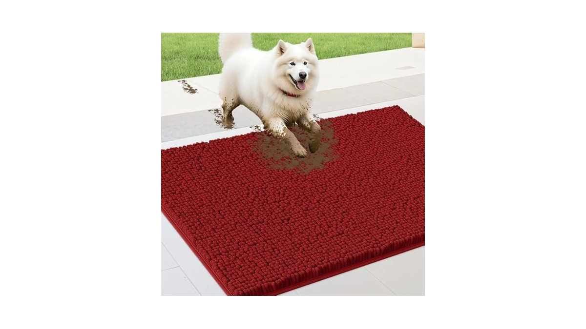 Amazon deal: Dog Door Mats For Muddy Paws Chenille Absorbent Do