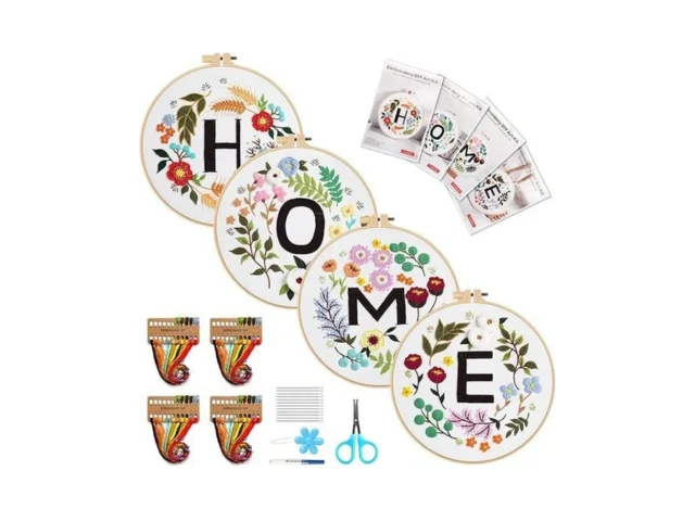 4 Pack Embroidery Kit For Beginners Adults Learn…