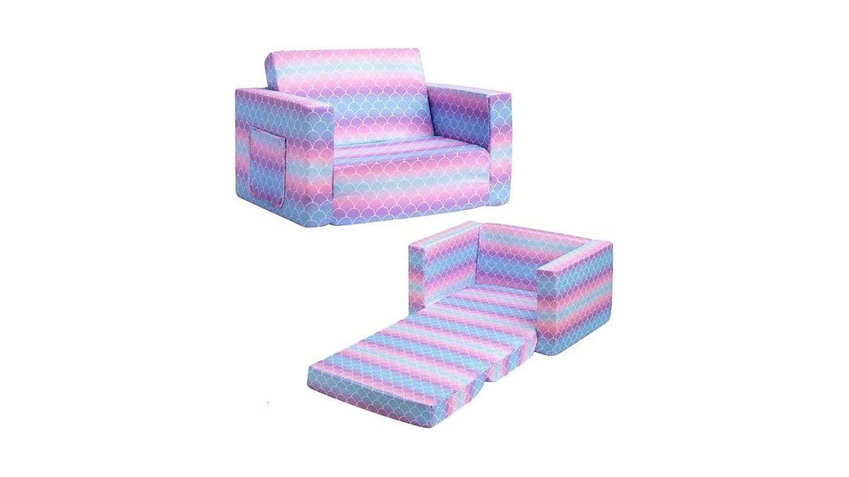Amazon deal: Alimorden 2-in-1 Flip Out Comfy Toddler Couch...