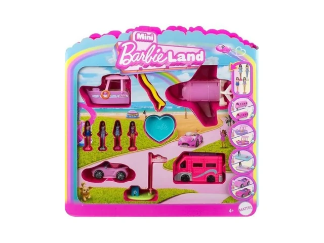 Barbie Mini Barbieland Multi-pack Doll Toy Vehicle…