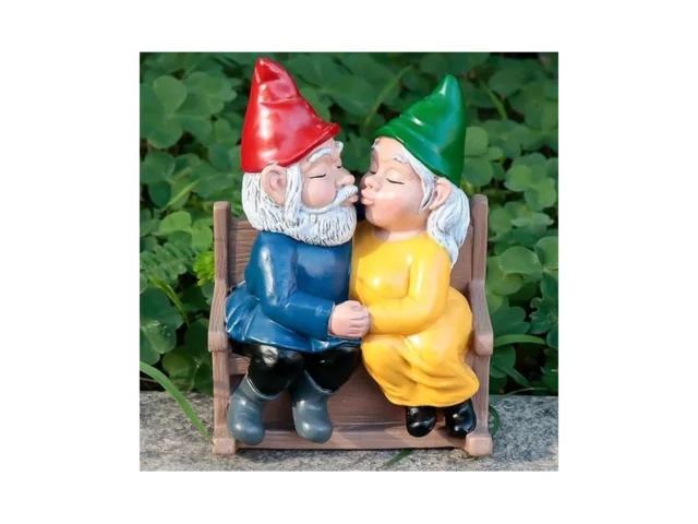 Chambtalie Kiss Garden Gnome Statue Couple In Love…