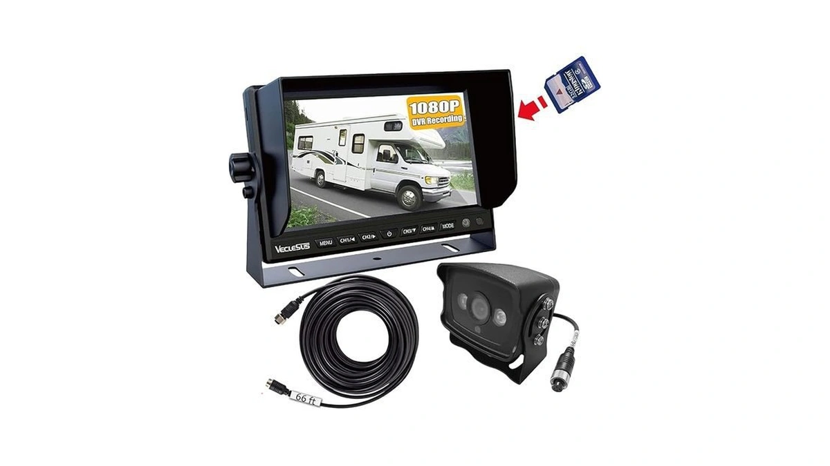 Amazon deal: Veclesus Vmqd 1080p Wired Backup Dash Camera Syste