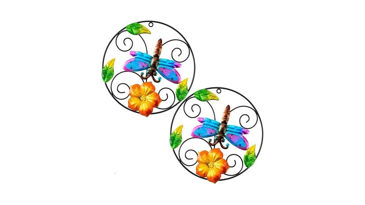 Amazon deal: Jusimux 2 Pack The Lovely Round Metal Glass...