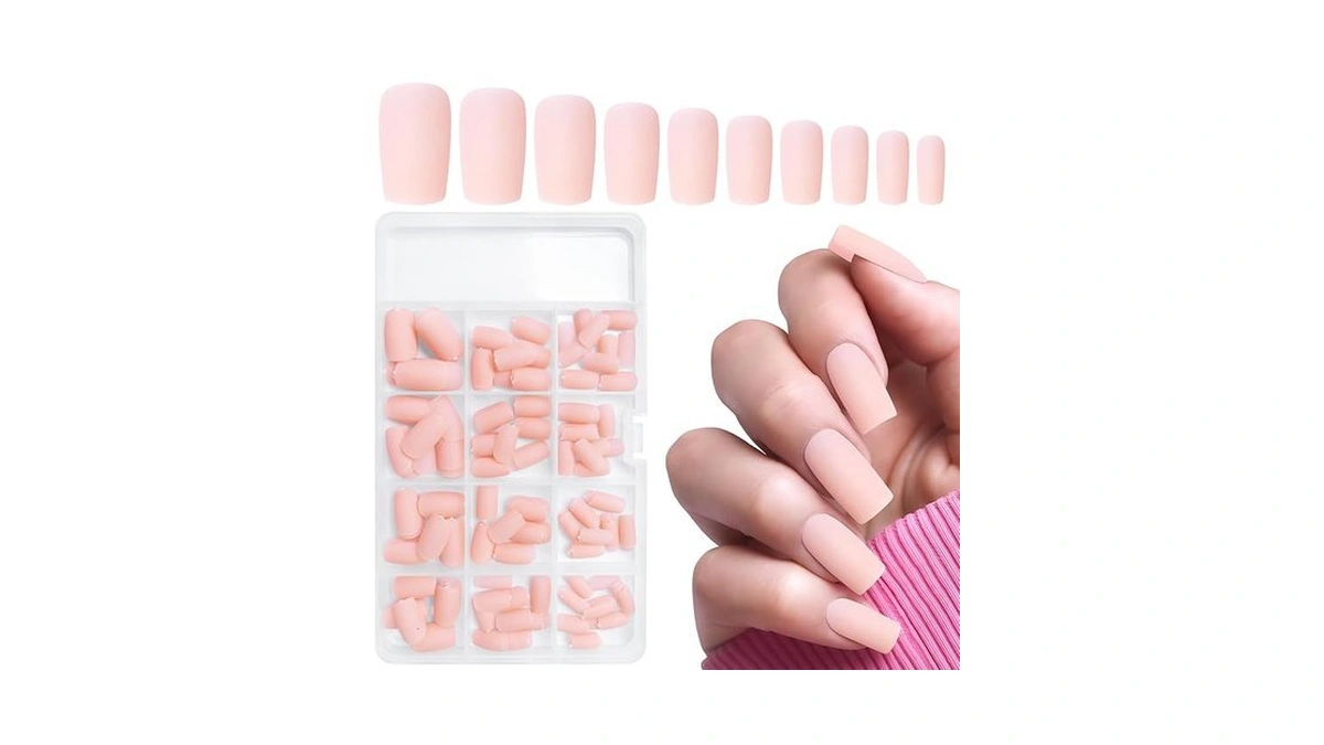 Amazon deal: Luckforever 240pc Matte Square Press On Nails...