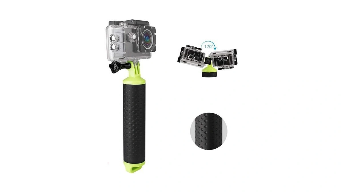 Amazon deal: Wolfang Action Camera Floating Hand Grip Camera...