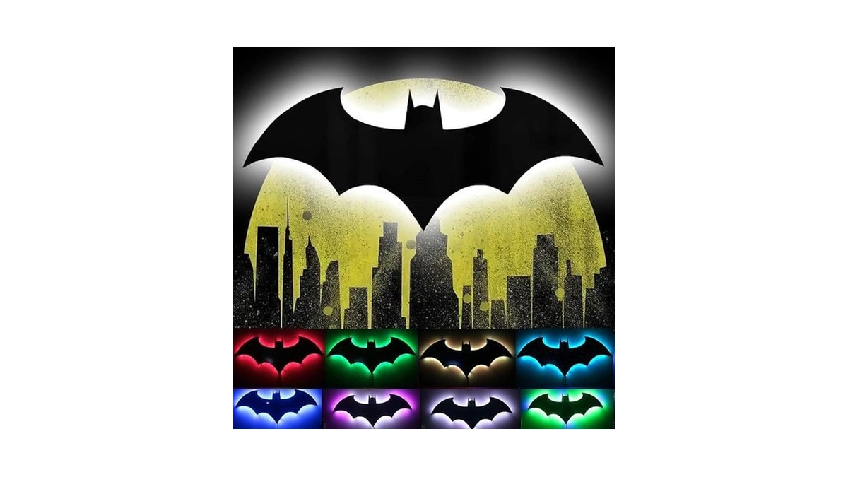 Amazon deal: Led Bat Night Light Superhero Cool Signal Lamp Wit