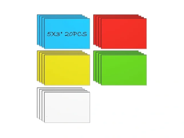 Maxgear 4 8 X 3 2 Dry Erase Magnetic Labels 20 Pcs…
