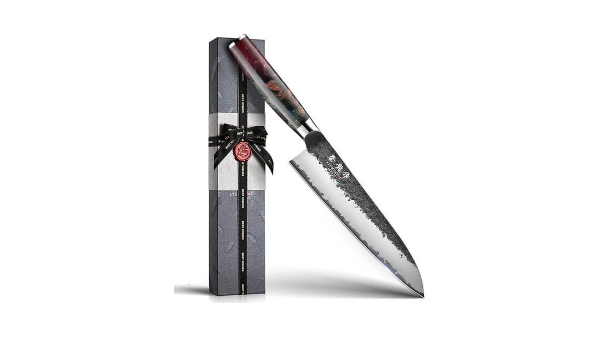 Amazon deal: Japanese Chef Knife 8 Inch Hand Forged Kitchen...