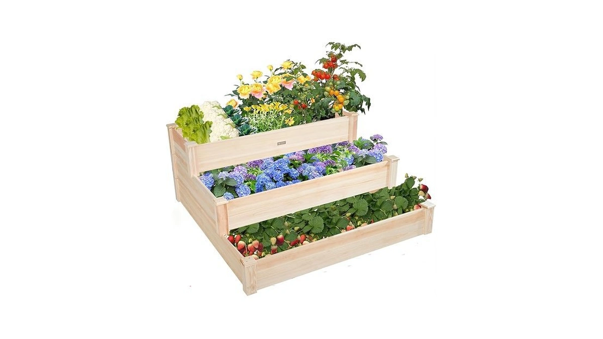 Amazon deal: Zsywodfo 3-tier Raised Garden Bed With Fabric Line