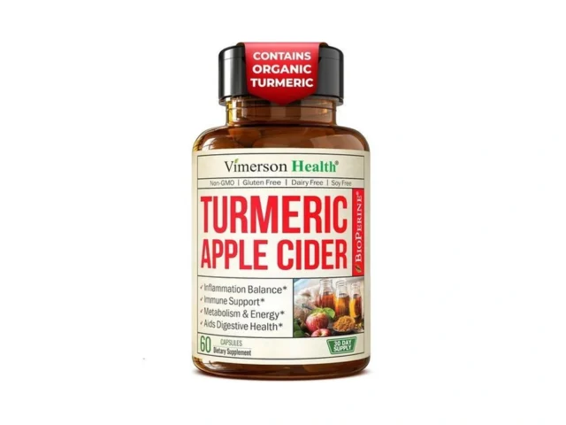 Organic Apple Cider Vinegar With Turmeric Curcumin…
