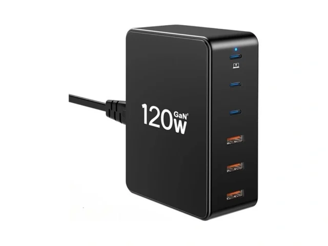 Nersligek 120w Gan 6-port Usb C Charging Station…