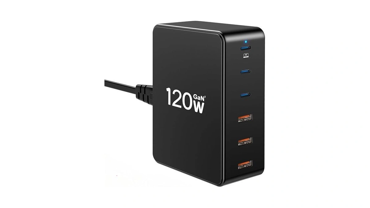 Amazon deal: Nersligek 120w Gan 6-port Usb C Charging Station..