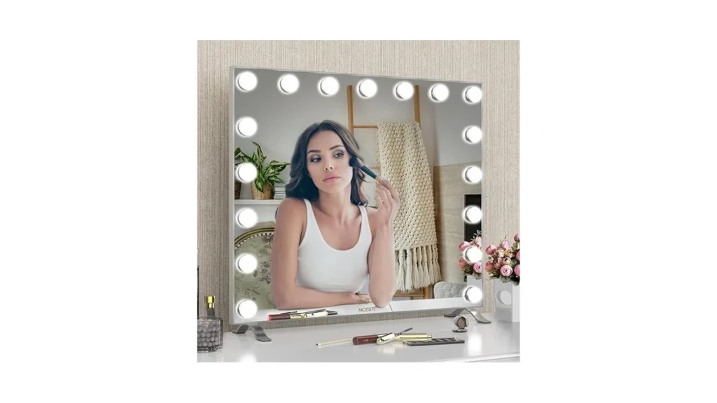 Amazon deal: Goteud Vanity Mirror With Lights 24 21 Hollywood..